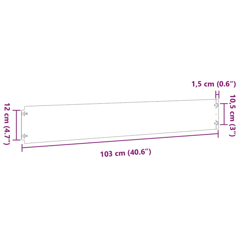 vidaXL Zālāju apmales 30 gab 15x103 cm Nerūsējošais tērauds