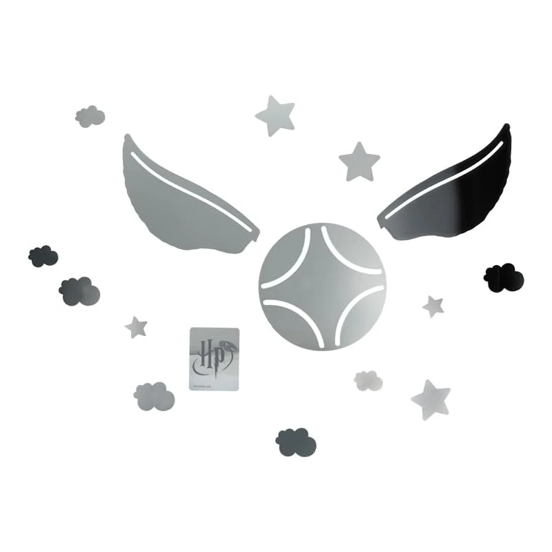 Paladone Harry Potter Golden Snitch Mirror Wall Decals