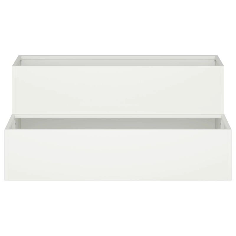 vidaXL Dārza stādītājs Balts 100 x 60 x 45 cm Auksti velmēta tērauds