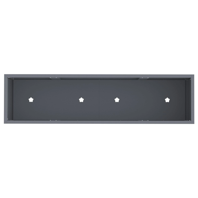 vidaXL Pacelts dārza stādītājs Antracīts 100 x 26 x 82 cm Tērauds