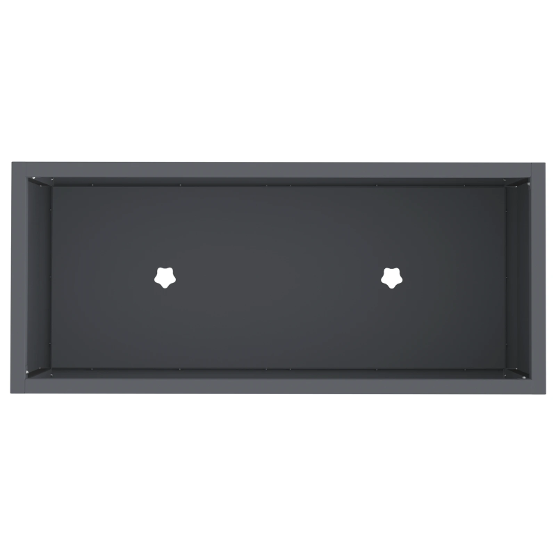 vidaXL Pacelts dārza stādītājs Antracīts 60 x 26 x 45 cm Tērauds