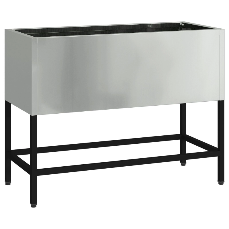 vidaXL Pacelts dārza stādītājs Sudraba 60 x 26 x 45 cm Cinkots tērauds