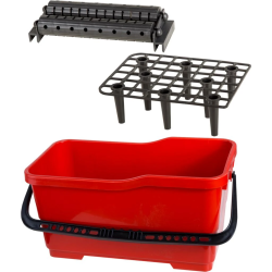 Flīzētāju spainis ar rulīšiem, resti 22 L