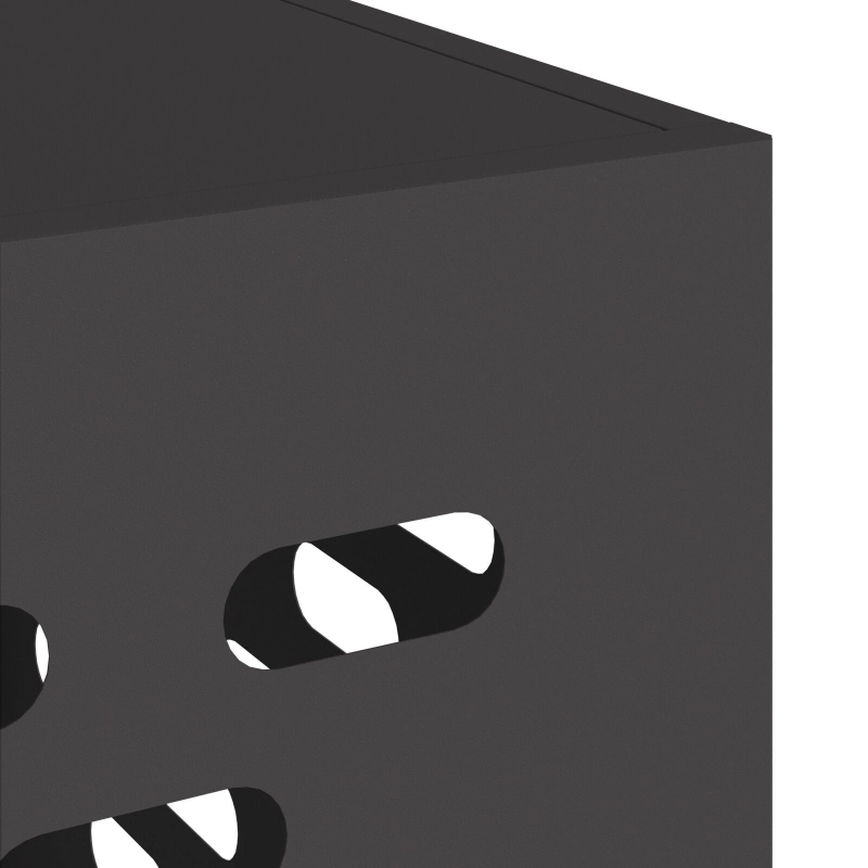 vidaXL Gaisa kondicioniera pārsegs Melna 90 x 40 x 60 cm Tērauds