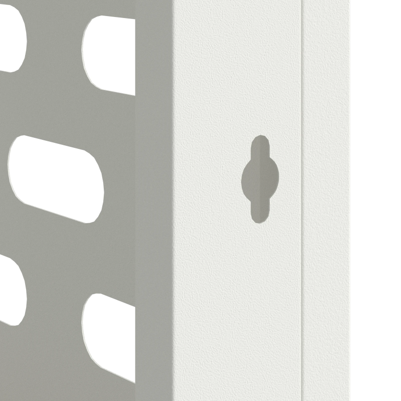 vidaXL Kondicionierių uždangalas Balta 90 x 40 x 60 cm Plienas