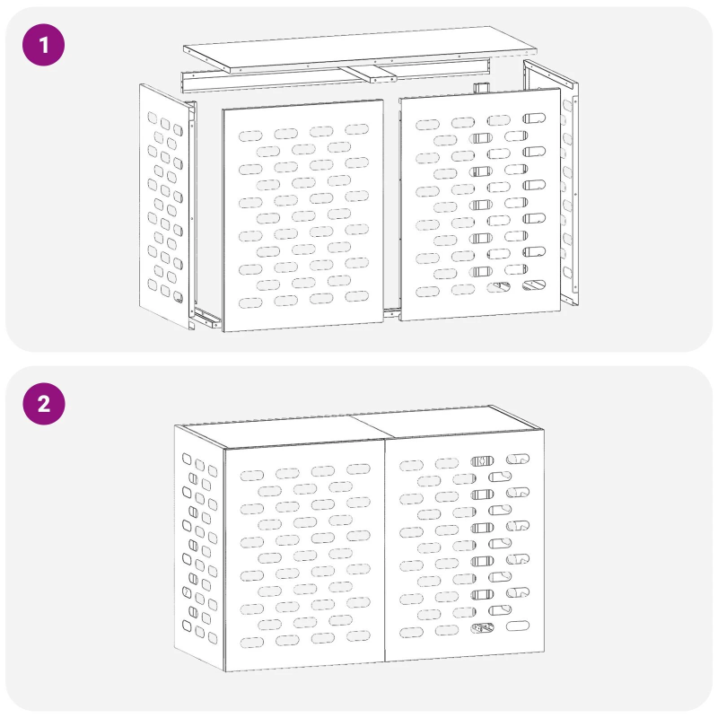vidaXL Gaisa kondicioniera pārsegs Antracīts 90 x 40 x 60 cm Tērauds