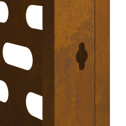 vidaXL Gaisa kondicioniera pārsegs Rūsa 90 x 40 x 60 cm Laika metāls