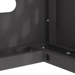 vidaXL Gaisa kondicioniera pārsegs Melna 100 x 50 x 70 cm Tērauds