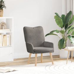 vidaXL atpūtas krēsls Gaiši pelēks 63 x 67 x 94 cm audums