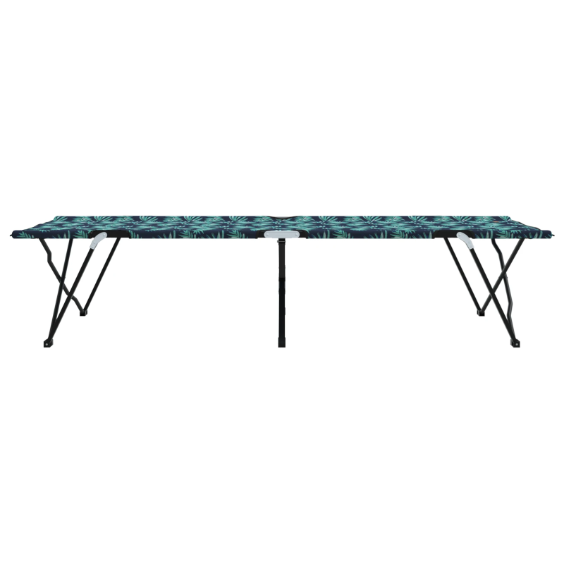 vidaXL Salokāma kempinga gulta Lapa 2 pcs Mežs 206 x 76 x 74 cm