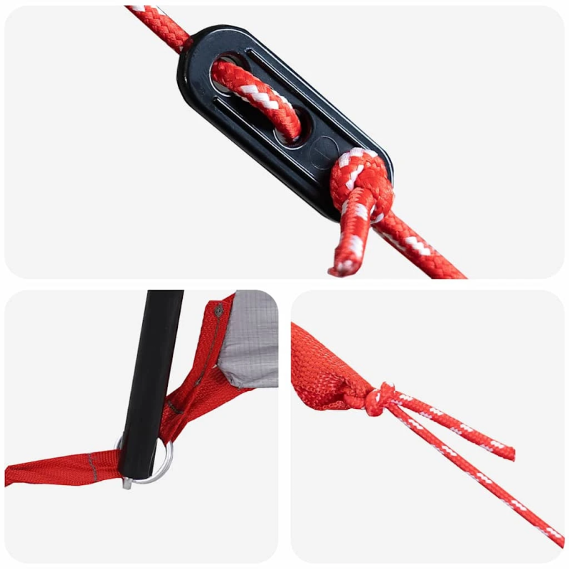 vidaXL Ģimenes telts ar jumtu Pelēka un oranža 324 x 255 x 230 cm