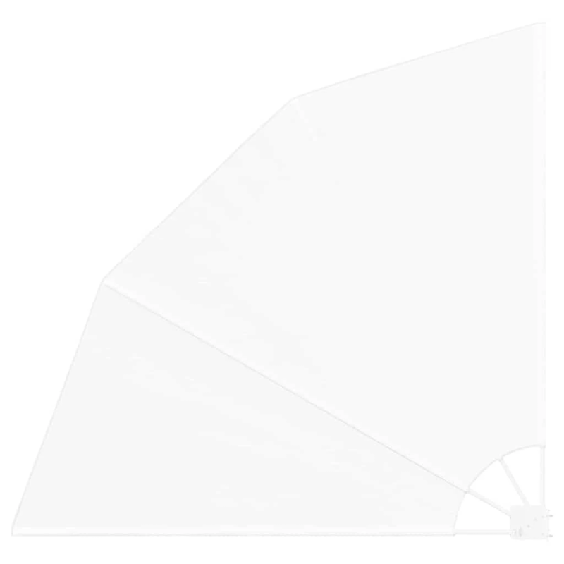 vidaXL Balkona privātuma ekrāns Balts 140 x 140 cm Poliesters