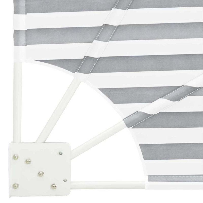 vidaXL Balkona privātuma ekrāns Antracīts un balts 140 x 140 cm