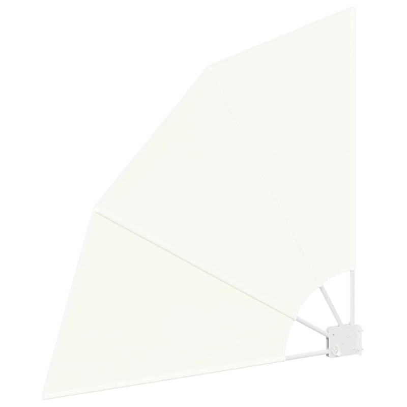 vidaXL Balkona privātuma ekrāns Krēmkrāsa 115 x 115 cm Poliesters