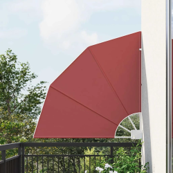 vidaXL Balkona privātuma ekrāns Sarkanbrūns 115 x 115 cm Poliesters