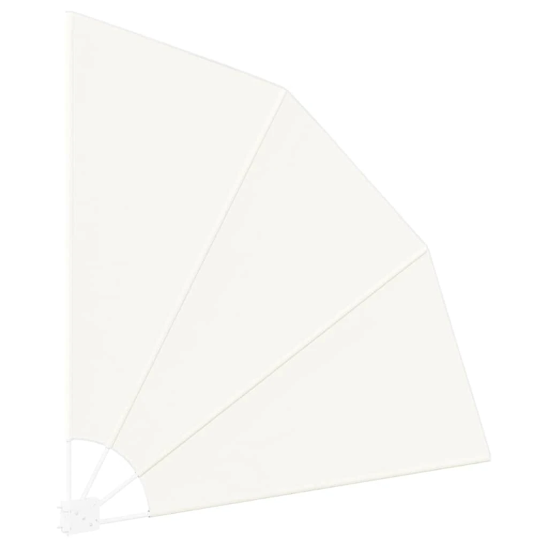 vidaXL Balkona privātuma ekrāns Krēmkrāsa 160 x 160 cm Poliesters