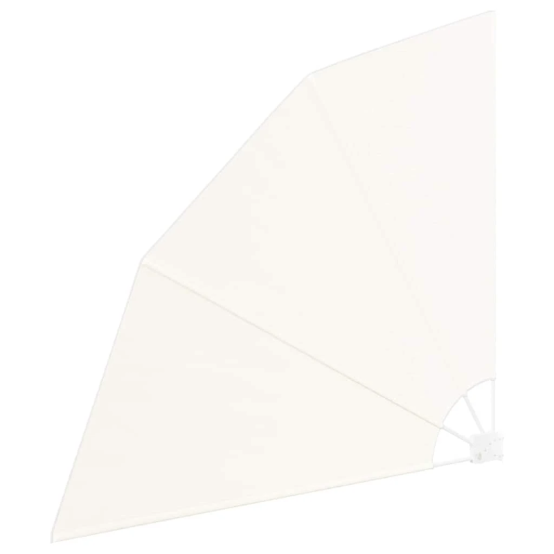 vidaXL Balkona privātuma ekrāns Krēmkrāsa 160 x 160 cm Poliesters