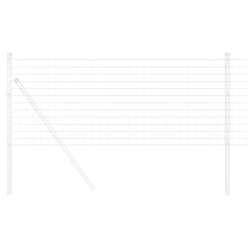 vidaXL Eiropas žogs 0,6 x 25 m PVC pārklāts dzelzs