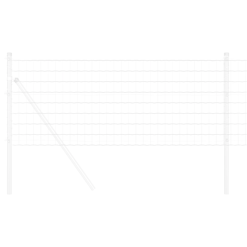 vidaXL Eiropas žogs 0,6 x 25 m PVC pārklāts dzelzs