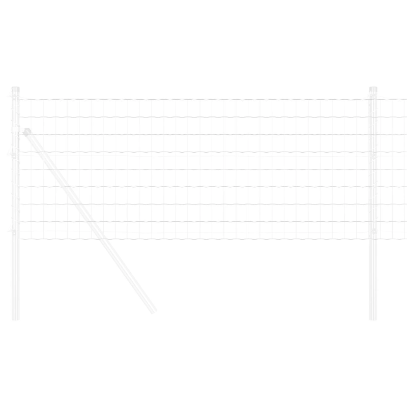 vidaXL Eiropas žogs 0,4 x 50 m PVC pārklāts dzelzs