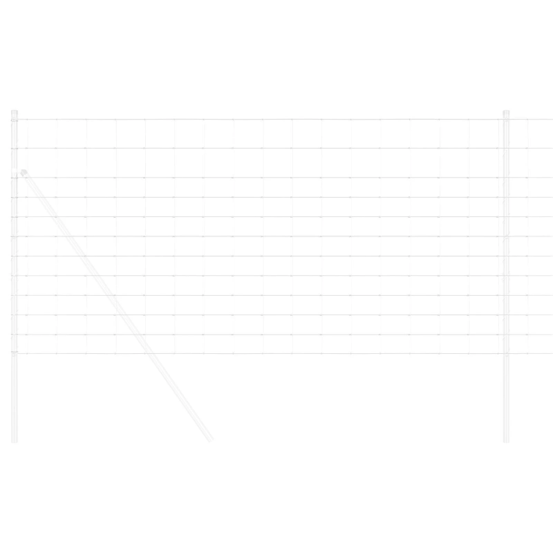 vidaXL Lauku žogs Sudraba 50 x 1,2 m Cinkots tērauds