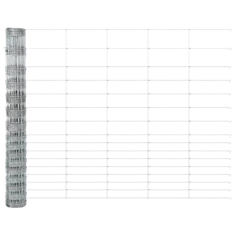 vidaXL Lauku žogs Sudraba 50 x 1,2 m Cinkots tērauds