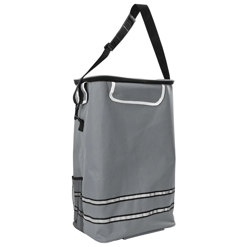 vidaXL Iepirkumu ratiņi Pelēka 36,5 x 46,5 x 100,5 cm Oksfordas audums