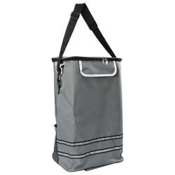 vidaXL Iepirkumu ratiņi Pelēka 47 x 39 x 100,5 cm Oksfordas audums