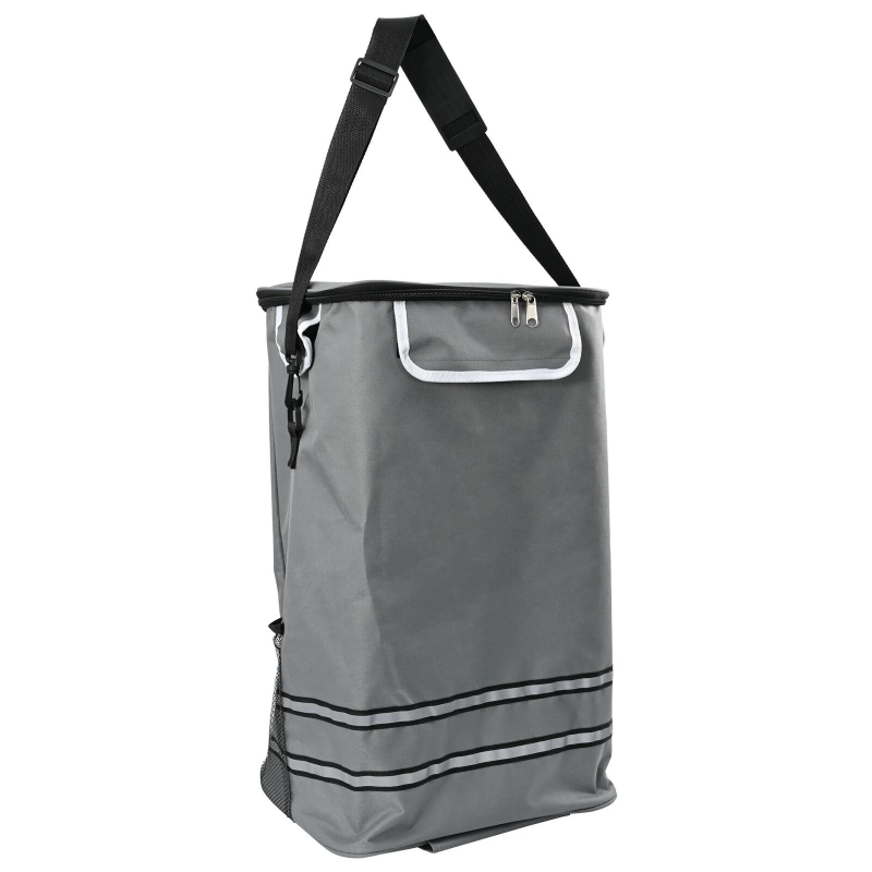 vidaXL Iepirkumu ratiņi Pelēka 47 x 39 x 100,5 cm Oksfordas audums