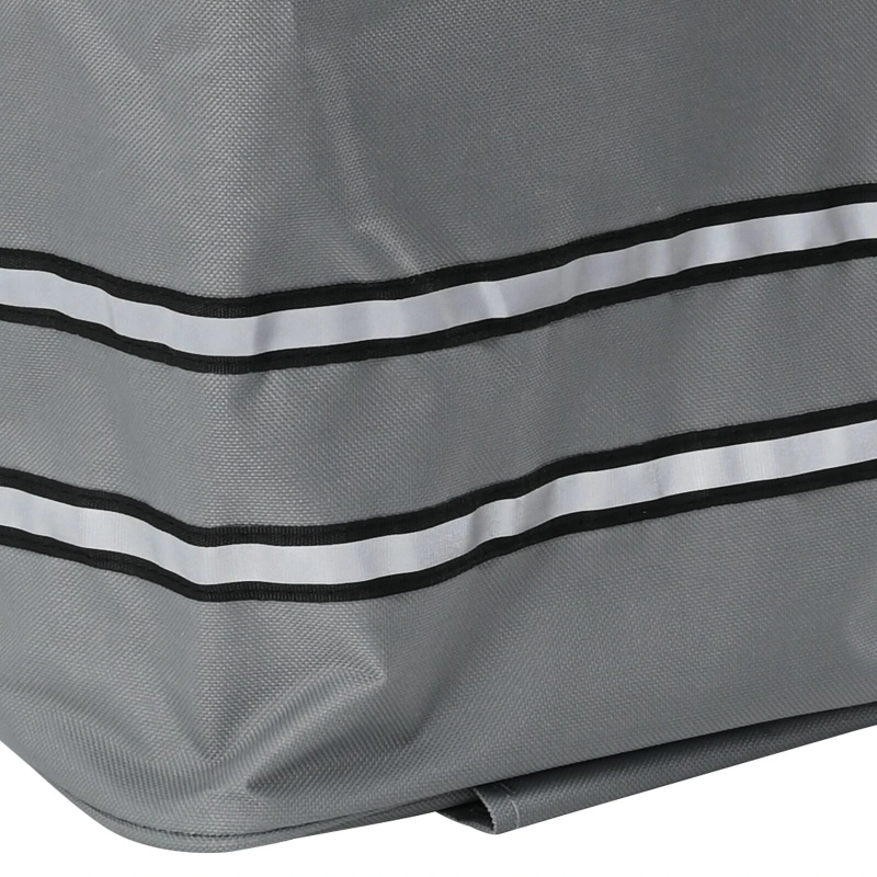 vidaXL Iepirkumu ratiņi Pelēka 47 x 39 x 100,5 cm Oksfordas audums