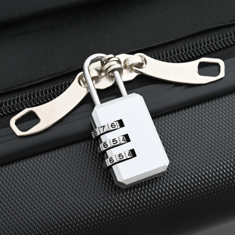 vidaXL Koferis ar slēdzeni Melna 50 x 30 x 76 cm ABS plastmasa