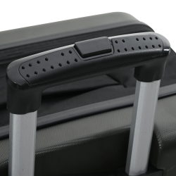 vidaXL Koferis ar slēdzeni Tumši pelēka 43 x 27 x 66 cm ABS plastmasa