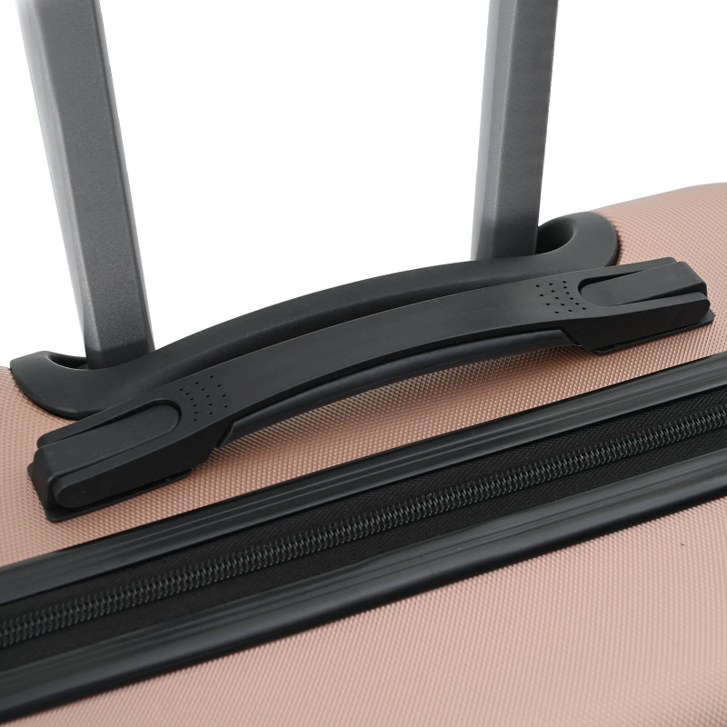 vidaXL Koferis 3 pcs Rozā zelts 50 x 31 x 78 cm ABS plastmasa