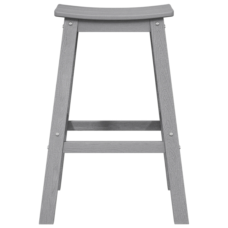 vidaXL Bāra krēsls 2 pcs Gaiši pelēks 52 x 43 x 73,5 cm HDPE