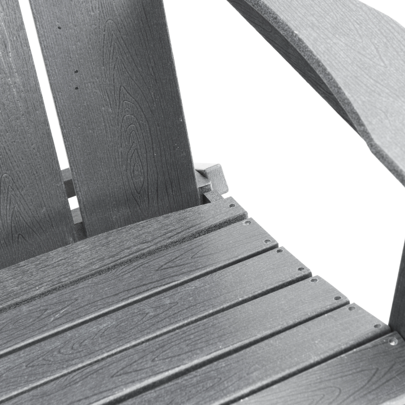 vidaXL Saliekamais Adirondack krēsls Gaiši pelēks 80,5 x 74,5 x 92 cm