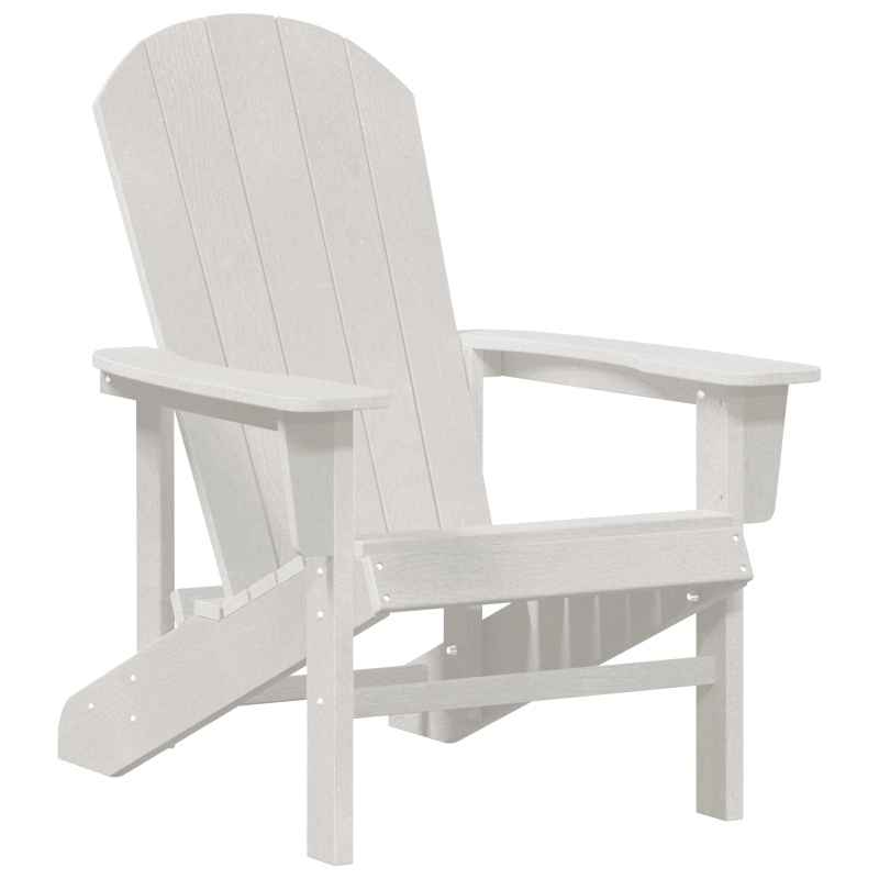 vidaXL Adirondack krēsls Balts 82 x 74 x 92 cm HDPE