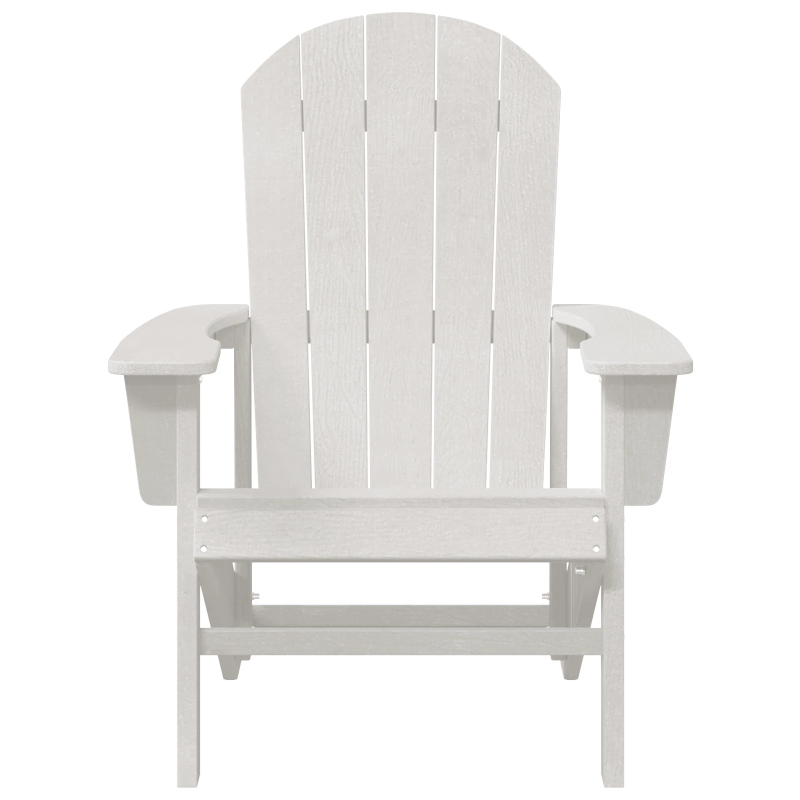 vidaXL Adirondack krēsls Balts 82 x 74 x 92 cm HDPE