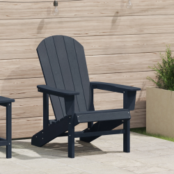 vidaXL Adirondack krēsls Tums zils 82 x 74 x 92 cm HDPE