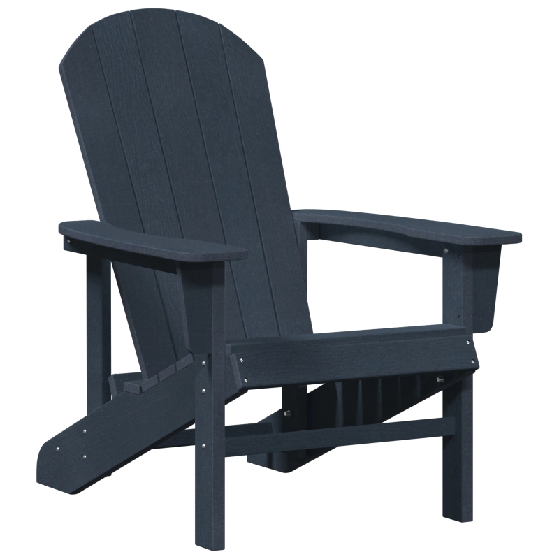 vidaXL Adirondack krēsls Tums zils 82 x 74 x 92 cm HDPE