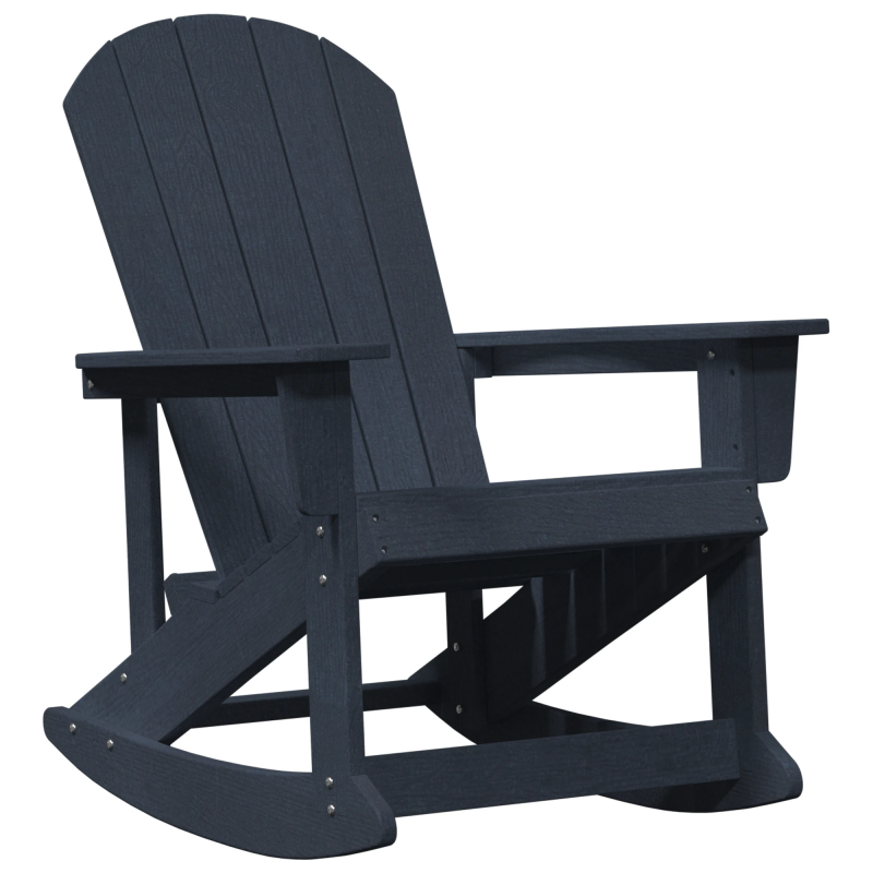 vidaXL Adirondack šūpuļkrēsls Tums zils 92 x 73,5 x 92 cm HDPE