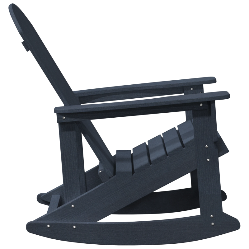 vidaXL Adirondack šūpuļkrēsls Tums zils 92 x 73,5 x 92 cm HDPE