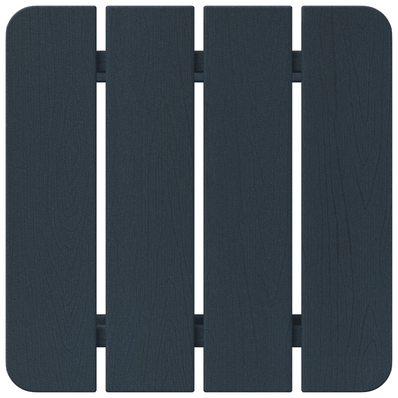 vidaXL Sānu galds Tums zils 38 x 38 x 46 cm Polietilēns