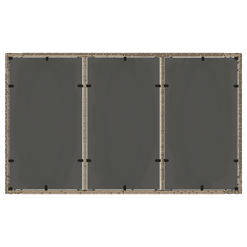 vidaXL Dārza ēdamgalds 5 pcs Pelēka poliratāns