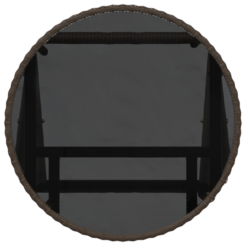 vidaXL Dārza bistro komplekts 3 pcs Brūna poliratāns