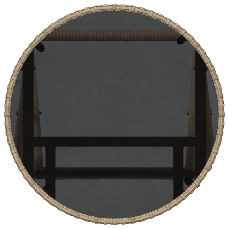 vidaXL Dārza bistro komplekts 3 pcs Bēša poliratāns