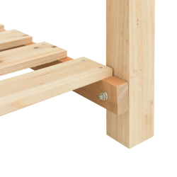 vidaXL Dārza stādītājs Bēša 203 x 53 x 76,5 cm Masīvs egle koks