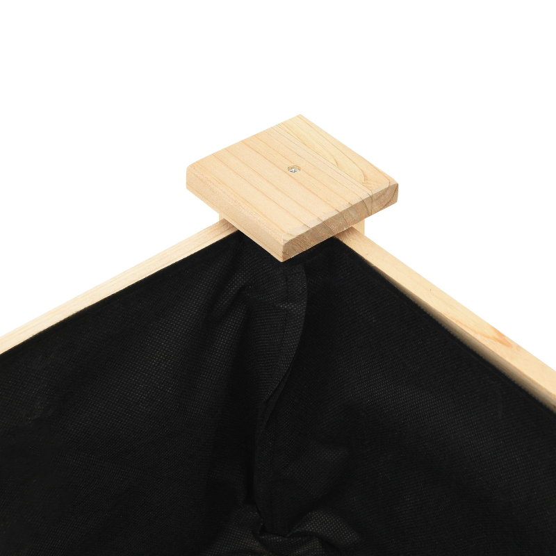 vidaXL Dārza stādītājs Bēša 203 x 53 x 76,5 cm Masīvs egle koks