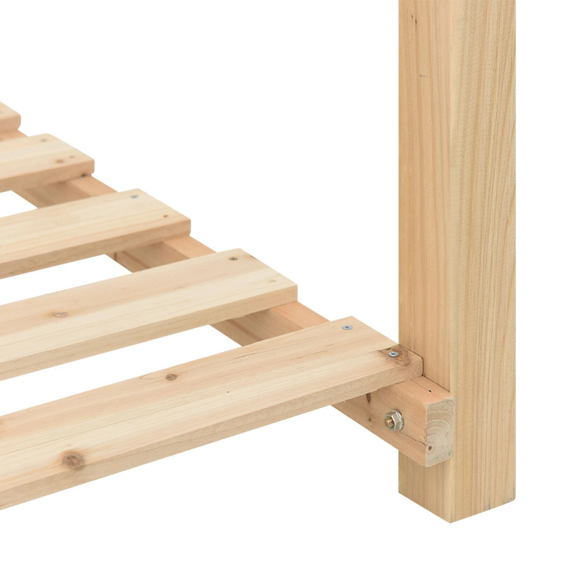 vidaXL Dārza stādītājs Bēša 111 x 37 x 76,5 cm Masīvs egle koks