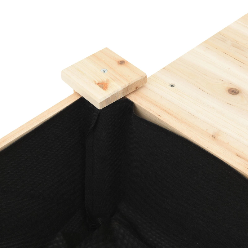 vidaXL Dārza stādītājs Bēša 155 x 59 x 76,5 cm Masīvs egle koks