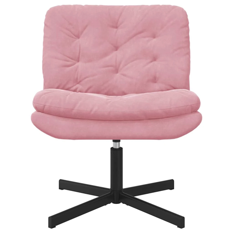 vidaXL Griežamā relaksācijas krēsls Rozā 63 x 75 x 76 cm Samts